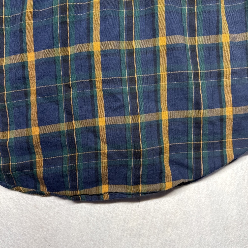 Lucky Brand Blue Womens Plaid Flannel long sleeve Top Shirt M Medium - Picture 10 of 12
